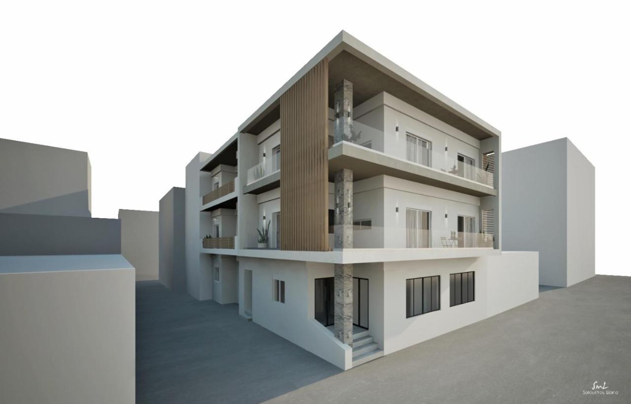 Khroma Luxury Suite 2 Beach Front Apartment 헐소니소스 외부 사진